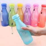 Candy Colors Unbreakable Frosted Leak-proof Plastic Bottles