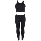 Woman Sport Fitness Gym Set