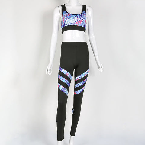 Bra+Leggings Set Floral Design